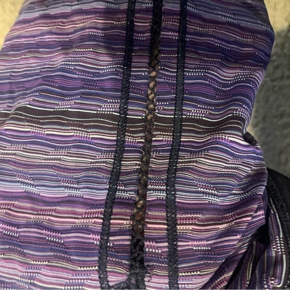 LULULEMON Vent it Out Crop Legging in Space Dye Twist Ultra Violet & Navy - Picture 7 of 12